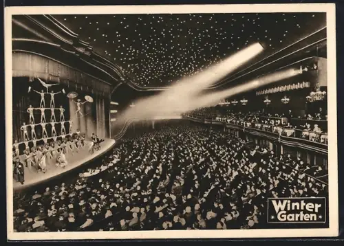 AK Berlin, Varieté Wintergarten, Inneres während einer Vorstellung