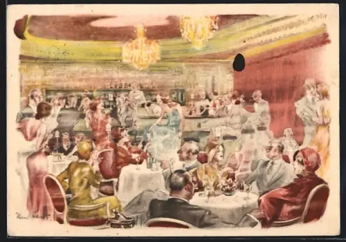 AK Berlin-Charlottenburg, Gaststätte und Ballhaus Femina, Nürnberger-Ecke Tauentzienstrasse