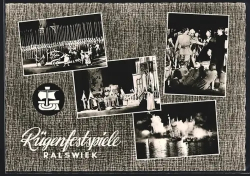 AK Ralswiek, Rügenfestspiele mit Seeschlacht