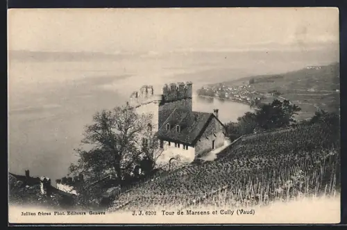 AK Cully /Vaud, Tour de Marsens et Cully