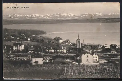 AK St-Blaise, St-Blaise et les alpes