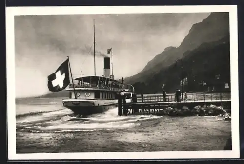 AK St-Gingolph /Lac Léman, Départ du bateau