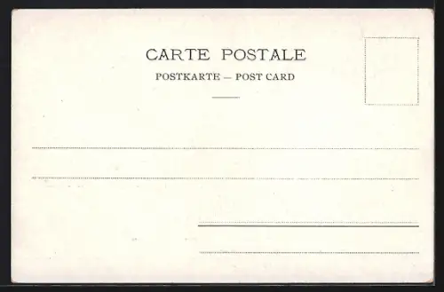 AK Genève, Hotel des Postes et Rue du Mont-Blanc