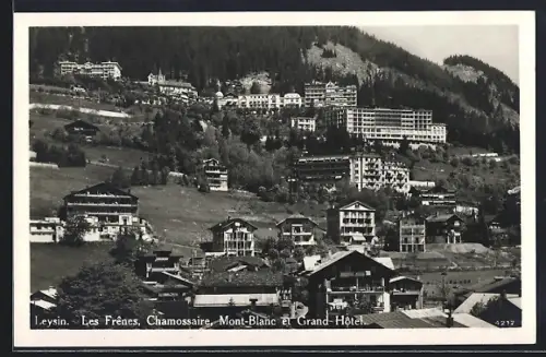 AK Leysin, Les Frenes, Chamossaire, Mont-Blanc et Grand Hotel