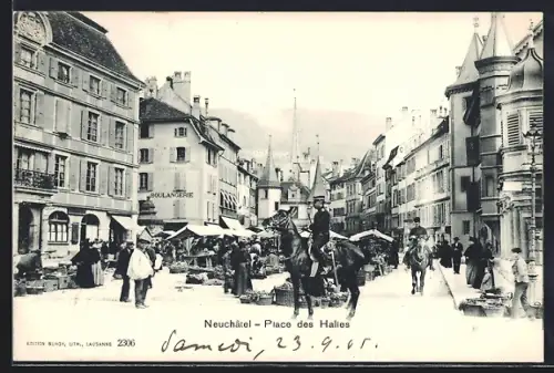 AK Neuchatel, Place des Halles