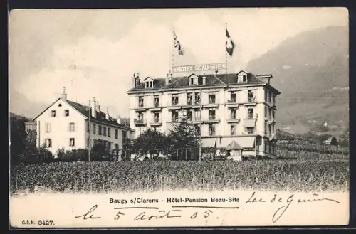 AK Clarens, Baugy, Hotel-Pension Beau-Site