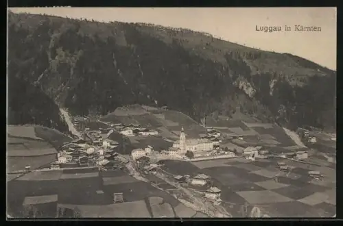 AK Maria Luggau, Ortsansicht mit Bergen