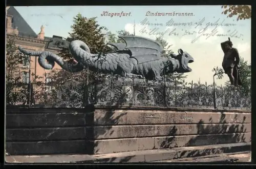 AK Klagenfurt, Der Lindwurmbrunnen