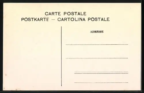 AK Grindelwald, Ortspartie mit Wetterhorn