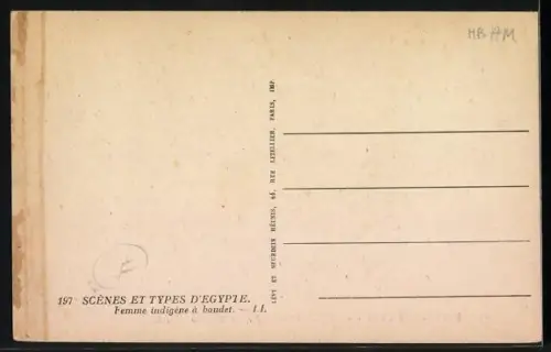 AK Verschleierte Frau sitzt auf einem Maultier