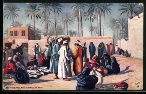 AK An Arab Village Market Place