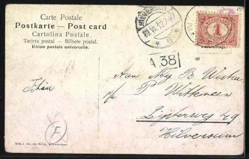 Künstler-AK Johan Georg Gerstenhauer: Treffen auf verschneiter Brücke