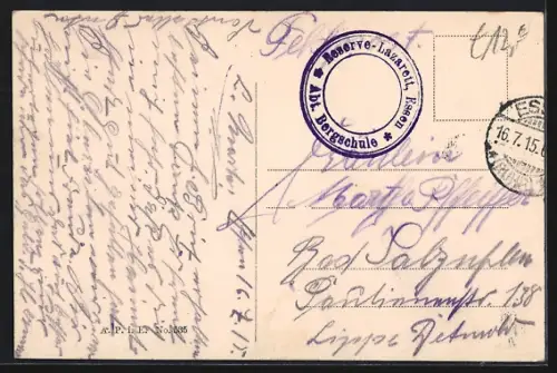 AK Essen, Eingang zum Panzerplatten-Walzwerk der Kruppschen Werke