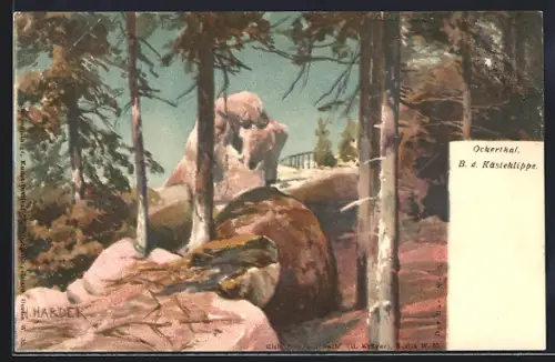 Lithographie Okerthal, Bei der Kästeklippe