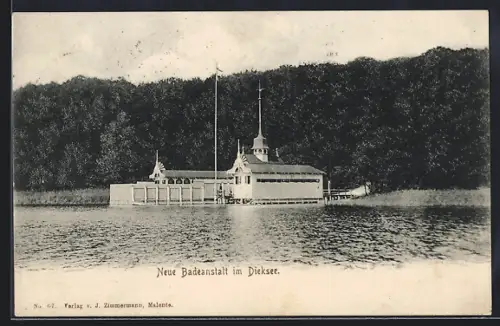 AK Malente, Neue Badeanstalt im Dieksee