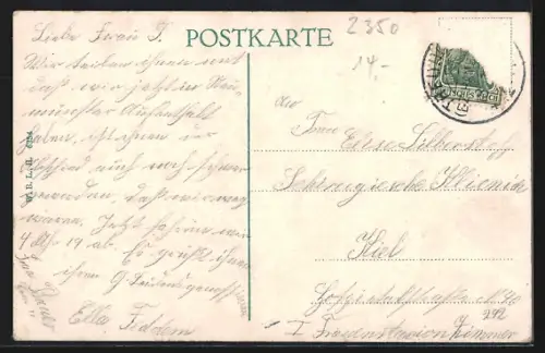 AK Neumünster, Kuhberg mit Plateau am Wasser