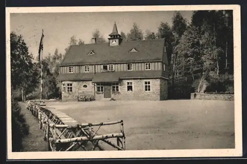 AK Affalter /Erzgeb., Deutsche Jugendherberge, NS-Schulungslager, 