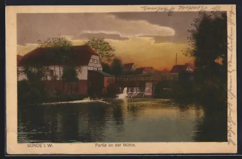 AK Bünde i. W., Partie an der Mühle