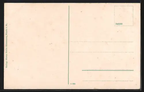 AK Bünde i. W., Totalansicht der Stadt