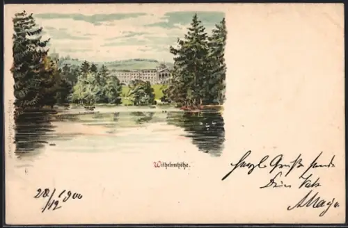 Lithographie Kassel, Wilhelmshöhe