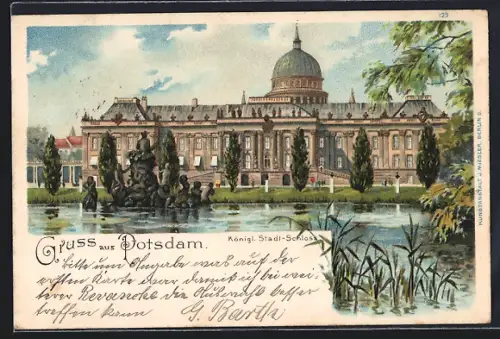 Lithographie Potsdam, Königl. Stadt-Schloss