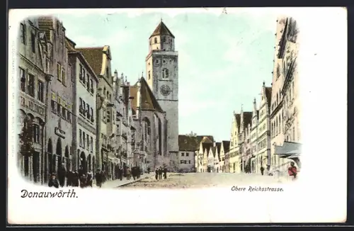 AK Donauwörth, Obere Reichsstrasse