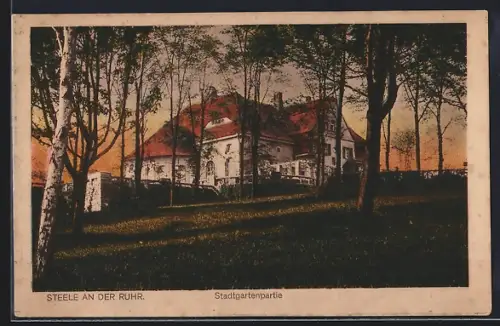 AK Steele a. d. Ruhr, Stadtgartenpartie