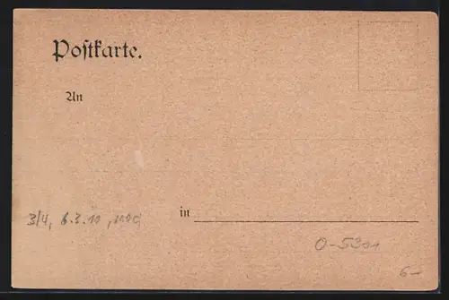 Künstler-AK Bergern / Bad Berka, Hexenberg mit Bäumen