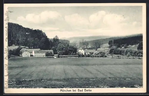 AK München bei Bad Berka, Ortspartie mit Bäumen