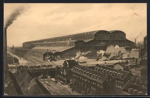 AK Essen, Aus Krupp`s Fabrik, Mechanische Werkstatt