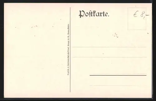 Künstler-AK Essen /Ruhr, Aus der Kruppschen Gussstahlfabrik, Tiegelgusz im Schmelzbau