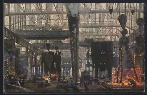 AK Essen, Gussstahlfabrik, Pressbau II.