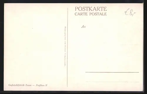 AK Essen, Gussstahlfabrik, Pressbau II.