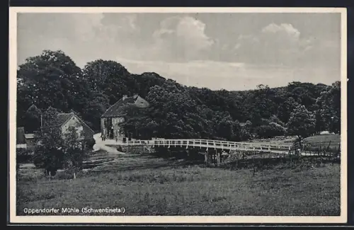 AK Schönkirchen, Gasthaus Oppendorfer Mühle