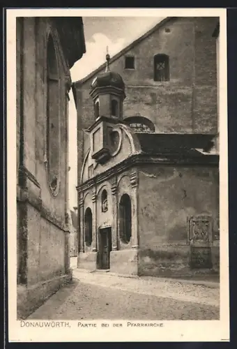 AK Donauwörth, Partie bei der Pfarrkirche