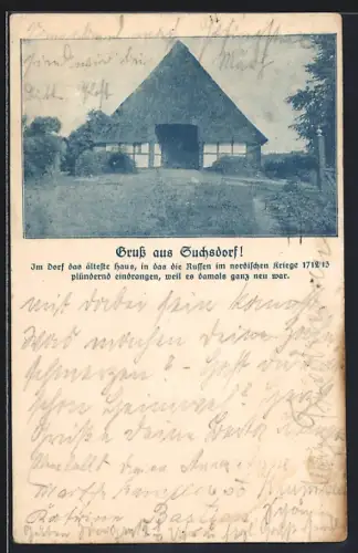 AK Suchsdorf, Ältestes Haus des Ortes