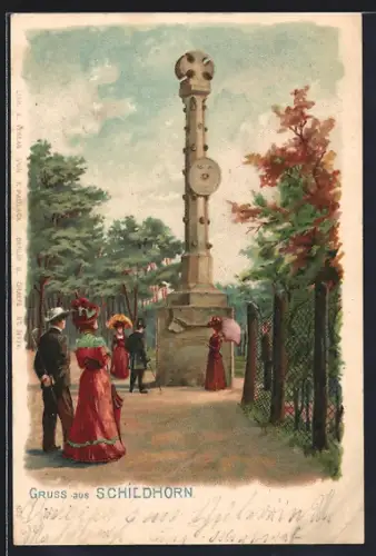 Lithographie Berlin-Grunewald, Schildhorn