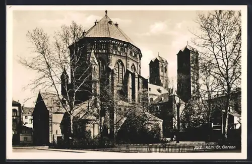 AK Köln, Blick zur St. Gereons Kirche