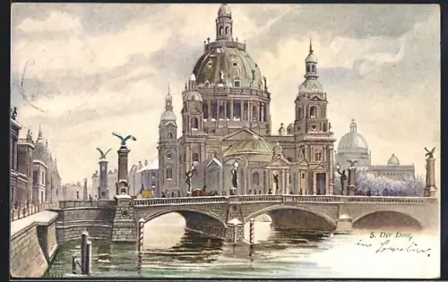 AK Berlin, Blick auf den Dom