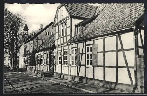AK Bünde i. Westfalen, vor dem alten Pfarrhaus