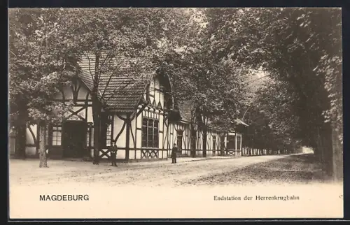AK Magdeburg, Endstation der Herrenkrugbahn