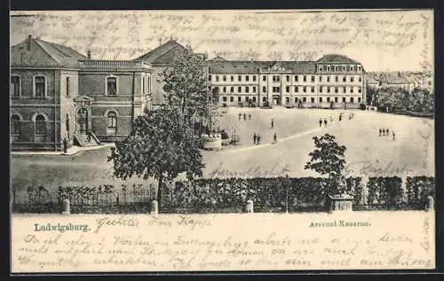 AK Ludwigsburg / Württ., Arsenal-Kaserne