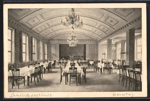 AK Korntal /Wttbg., Gemeinde-Gasthaus Festsaal