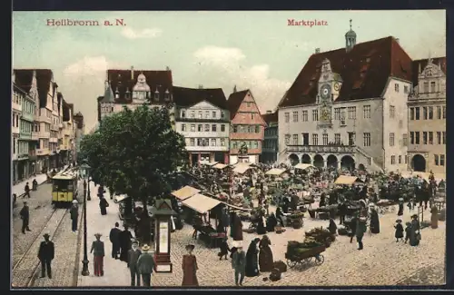 AK Heilbronn a. N., Marktplatz