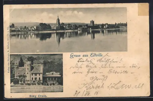 AK Eltville, Stadtansicht, Burg Crass