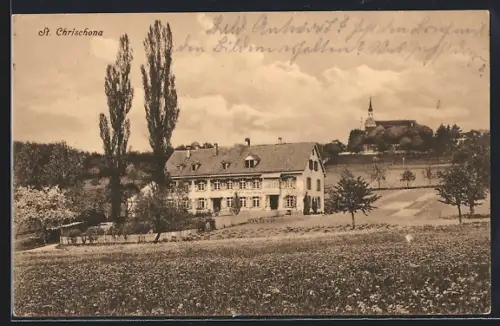 AK St. Chrischona, Blick auf St. Chrischona