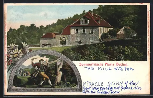 AK Maria Buchen, Haus am Waldesrand