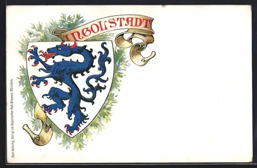 Lithographie Ingolstadt, Stadtwappen