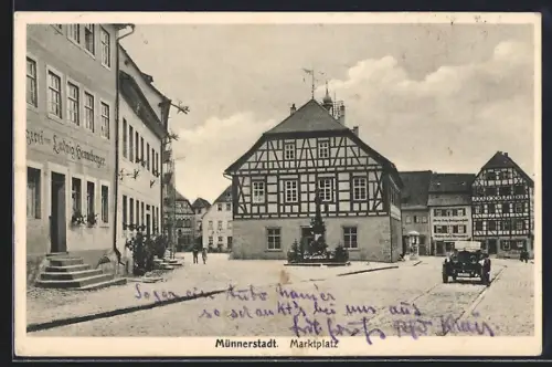 AK Münnerstadt, Marktplatz