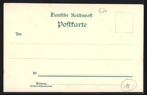 Lithographie Niederwald / Rüdesheim, National-Denkmal, Rheinstein